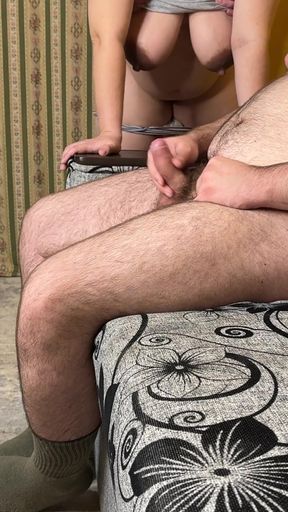 Cheating Wife Accept Creampie Inside Her Pussy From a Stranger in Front of Her Cuckold Hubby - Milky Mari