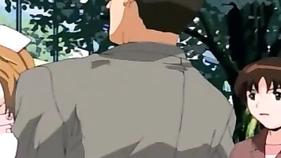 Blonde nurse in stockings dominates with anal and vaginal sex in HD hentai