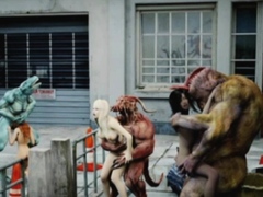 3D Teens vs Monsters with Giant Dicks!