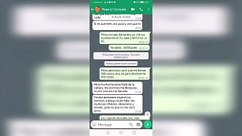Conversaci&oacute_n con mi ex - novio por WhatsApp y terminamos follando