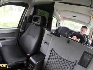 Female Fake Taxi Sofia Lee uses her gigantic titties to test passengers will power