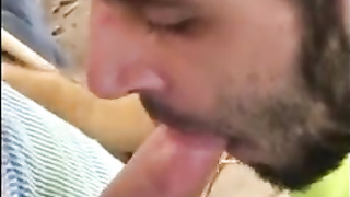 Hungry builder sucking dick 4