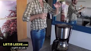 Latin Hunk Pounding Spanish Partner`s Tight Ass - Cumshot After Handjob!