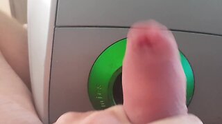 Vacuum cleaner suck-off: masturbation play in the afternoon