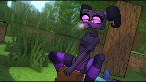 EnderGIRL RIDES My FACE Of ITS BLOCKNESS - Hornycraft Endergirl Route