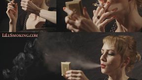 LiLu Making Up and Smoking -MP4 HD