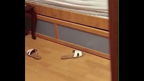 Espiando a mi vecina estrella corrida interna y garganta profunda