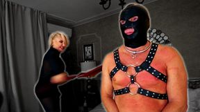 Cuckold Humiliation, no lover found for Her pleasure, only whipping for the loser husband  by Goddess Samariel