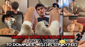 ( Pilot) Using the same sock one week - Marco and his smelly socks Sockorture