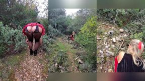 le chaperon rouge se fait demonter pendant sa chasse aux champignons. humm j...