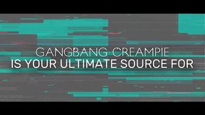GangbangCreampie - Riley Rose's Red Hot First Gangbang With Blowjobs & Spitroast