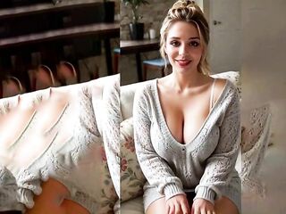 Pretty Blond - HOT Playboy with Large Titties (AI Generated) not a real person