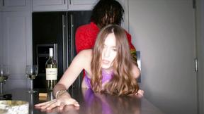 ”Mesmerizing Hazel Moore was nervous a bit until she felt the huge black cock inside her”