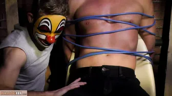 Masked Clown Dominates and Fucks Bound Daddy