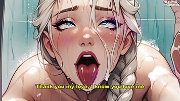 Elsa from Frozen gets fucked till squirt