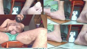 foot fetish - white socks, green undie and feet #footfetish - jun 23, 2025