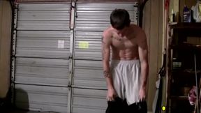 BoyPissing: Lex And Nolan Fires Off A Huge Piss Stream While Stroking Their Dick