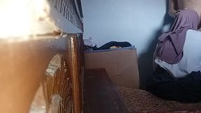 My stepcousin was sitting in my sister-in-law&amp;#039;s room.