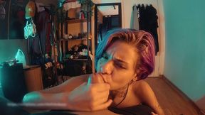 famous neighbor cheated her boyfriend and got risky creampie