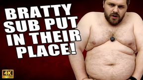 KingMarti: Bratty Sub Gets Put In His Place With A Rough Fucking - 4k UHD 2160p