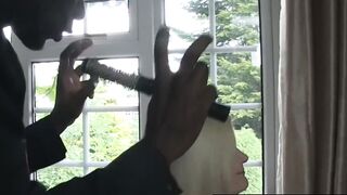 MatureLacey.com - Black stylist's old pussy fuck and facial cumshot