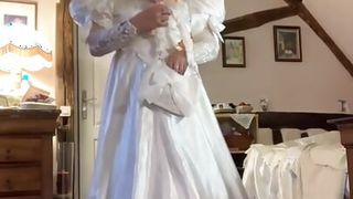 This is my first long wedding dress for a night out