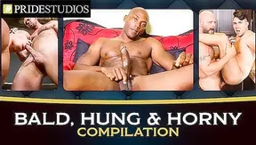 Bald, Hung Hunks Pounding Muscles, Juicy Asses Getting Ravaged