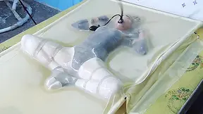 Frogtied In Transparent Vacbed