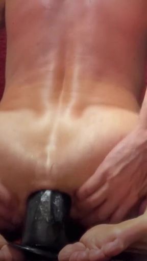 BBC Dildo Fuck Barefoot