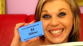 Milena & Patrick in Milena Is Happy To Have Her First Porn Casting - Porncz