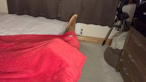 Morning with cum on soles side view