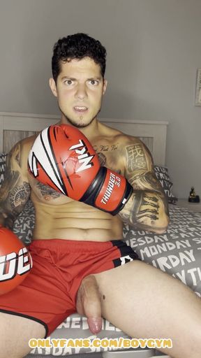 Profesional Boxer, cumming with My Mind