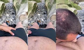 Jordy Suckt Sam on the Beach