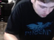 Jack off Jared while live streaming on Chaturbate (huge cumshot)