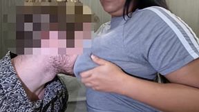 Sweet Asian Granny's Massive Boobs Get Milked Hard By Huge Black Cock&#x1F346;