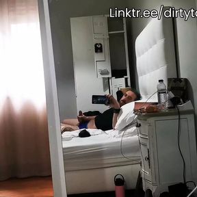 Hot Guy Wanking His Big Veiny Uncut Cock