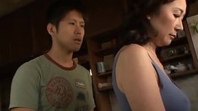 Japanese MILF seduces stepson in secluded home