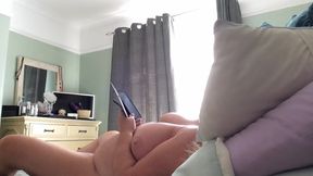 Wanking on Webcam Naked for a Friend