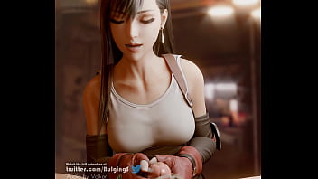 Tifa Lockhart - Two handed handjob