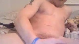 Hot American College Hunk Jerking Off