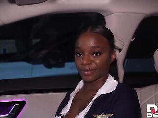 DIRE WISHES Banging sexy stewardess Majesty Naughty