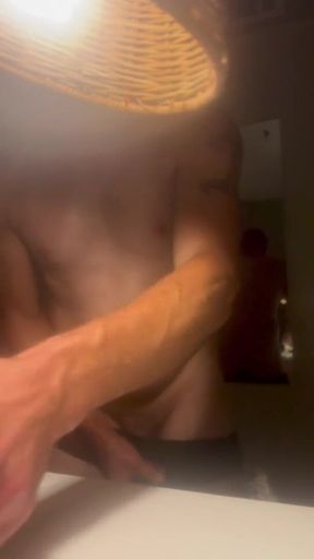 Strait Hard Dicked Disbee Jerks off and Cums Into His Undies