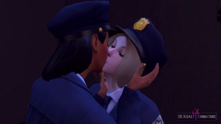 Lesbian Cops Have Sex in the Police Office - Sexual Hot Animations