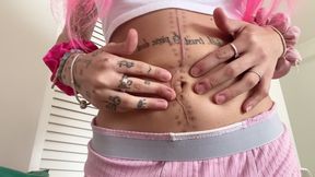 Belly Button Fingering POV Scar Fetish Tummy Petite Stomach