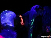 Black Light Rainy Night with Abigal Mac & Ava Addams