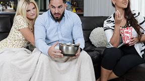 ”Family Strokes Nikki Sweet is taking every inch of step daddy's shaft”