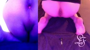 split screen anal toy exploration