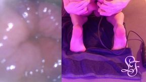 split screen anal toy exploration