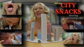 Micro City Snacks - Goddess Dee - MEGA Giantess - Micro City - Vore