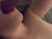 Hiding my 12 inch dildo in my ass (ass to mouth)